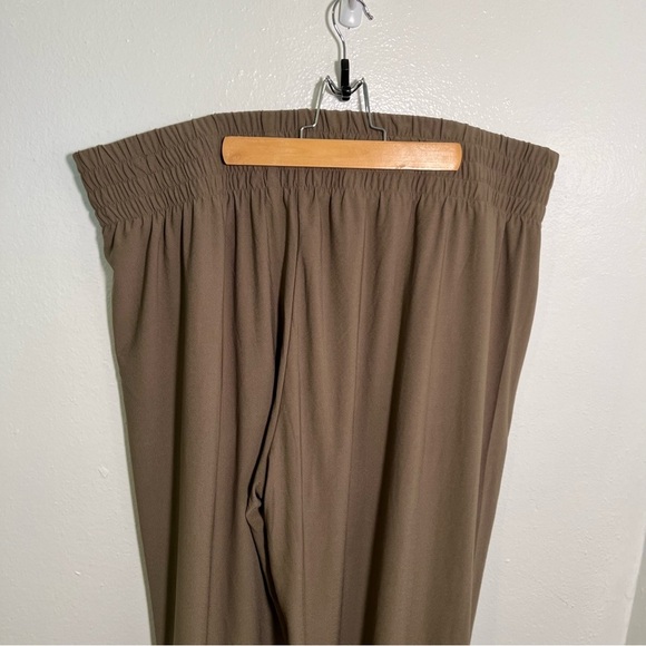 Jones & Co Jones New York Pull On Cropped Pant Wide Leg Green - Picture 6 of 9